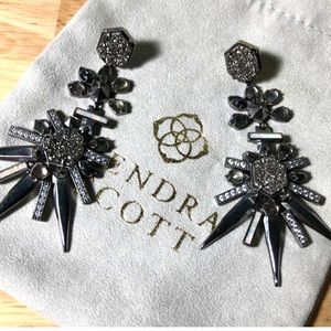 Kendra Scott Isadora Statement Earrings Midnight